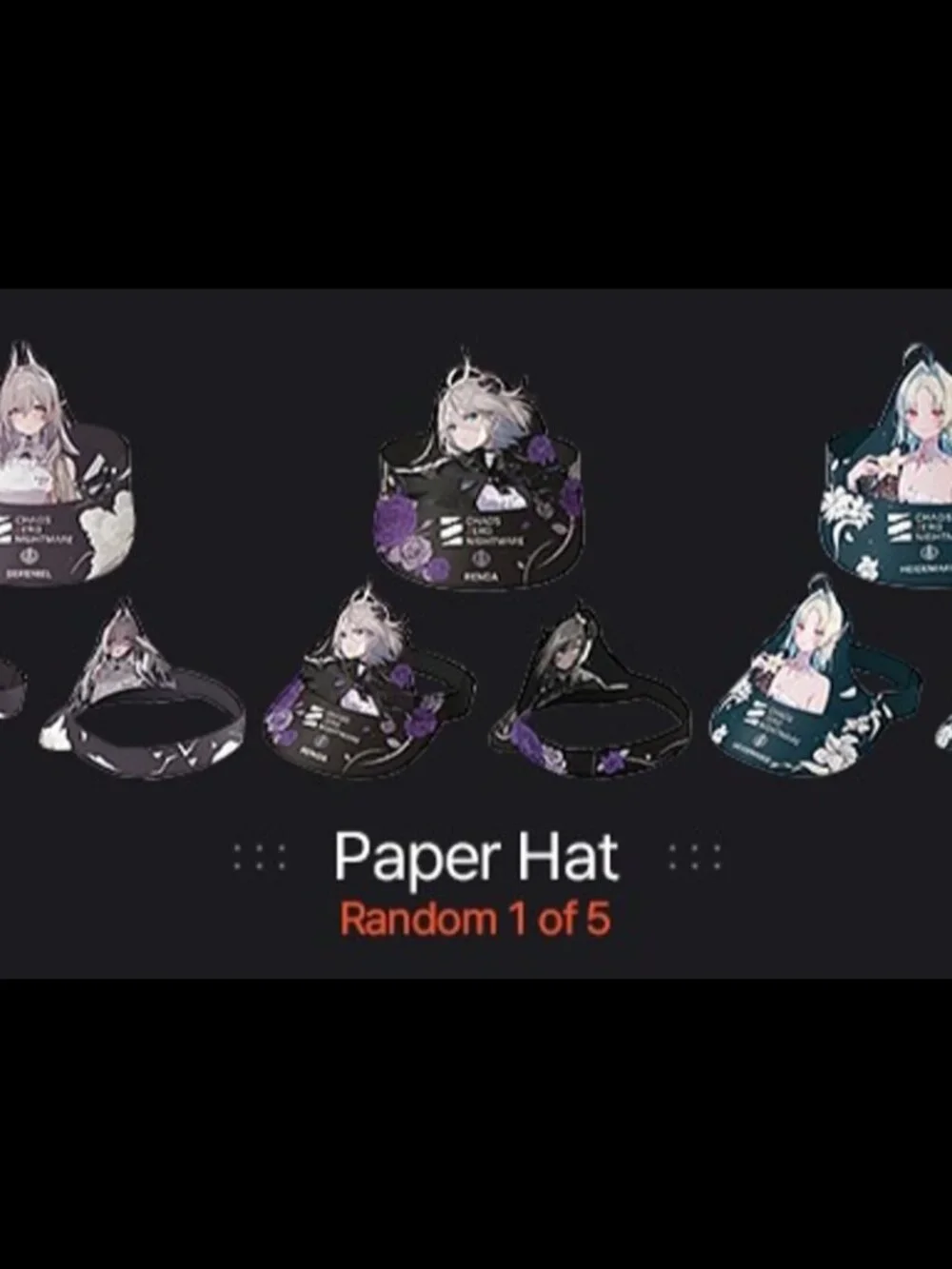 Chaos Zero Nightmare Heidemarie Paper Hat Cap Set Anime Expo 2026 Exclusive